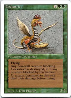 Cockatrice - R - Regular MTG: Revised Edition 1994 [LP] - Image 1