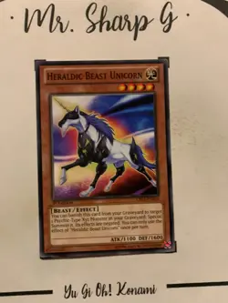 HERALDIC BEAST UNICORN - 1st EDITION CBLZ-EN016 ENGLISH Yu-Gi-Oh! CARD COMMON - Image 3
