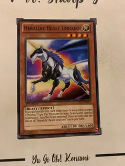 HERALDIC BEAST UNICORN - 1st EDITION CBLZ-EN016 ENGLISH Yu-Gi-Oh! CARD COMMON - Image 4