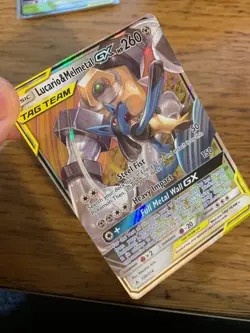 Lucario & Melmetal GX (120/214) Unbroken Bonds Tag Team Holo Rare Pokemon Card! - Image 3