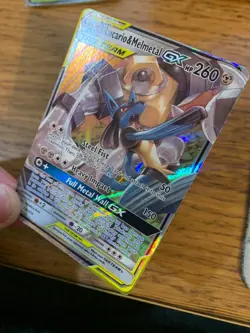 Lucario & Melmetal GX (120/214) Unbroken Bonds Tag Team Holo Rare Pokemon Card! - Image 4