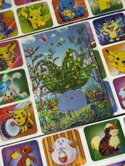 Pokemon Pikachu HOLO Vintage Pocket Monsters Prism Sticker 1998 Bandai Ninetndo - Image 1