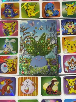 Pokemon Pikachu HOLO Vintage Pocket Monsters Prism Sticker 1998 Bandai Ninetndo - Image 3