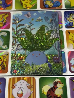 Pokemon Pikachu HOLO Vintage Pocket Monsters Prism Sticker 1998 Bandai Ninetndo - Image 5