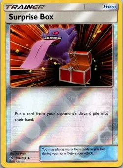 Surprise Box 187/214 VLP Reverse Holo Gengar Treasure Chest Art Pokemon Card! - Image 1