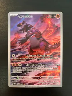 Carte Pokemon : Groudon 199/182 Faille Paradoxe Francaise - Image 1