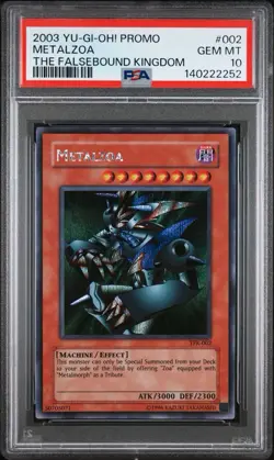 2003 Yu-Gi-Oh! Metalzoa TFK Limited Edition Secret Rare PSA 10 - Image 1