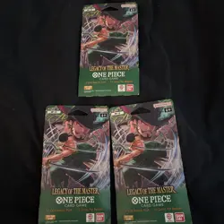One Piece OP-12 Legacy of the Master Sleeved Booster Packs English Lot Of 3 - Image 1