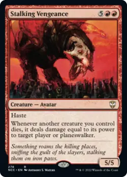 Stalking Vengeance Streets of New Capenna Commander MINT Red Rare CARD ABUGames - Image 1
