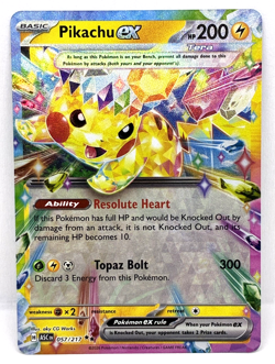 Pikachu ex - 057/217 Pokemon TCG Ascended Heroes Double Rare Pokemon Card - Image 1