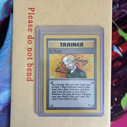 Lt. Surge Gym Heroes Trainer Card 101/132 Regular Non-Holo - Near Mint NM - Image 1