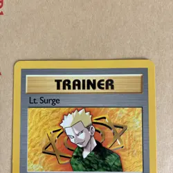 Lt. Surge Gym Heroes Trainer Card 101/132 Regular Non-Holo - Near Mint NM - Image 3