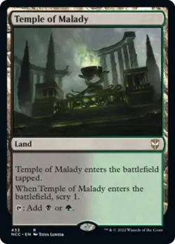 Temple of Malady Streets of New Capenna Commander NM Land Rare MTG CARD ABUGames - Image 1