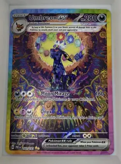 Pokemon Umbreon EX Full Art Holo Card PRE EN 161/137 2023 280 HP 160 Attack - Image 1