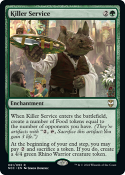 Killer Service Streets of New Capenna Commander NM Green Rare MTG CARD ABUGames - Image 1