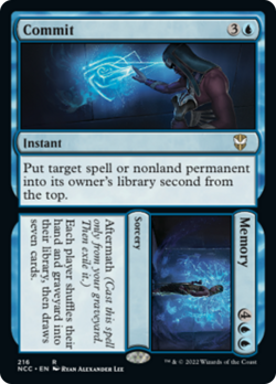 Commit to Memory Streets of New Capenna Commander NM Blue Rare MTG CARD ABUGames - Image 1