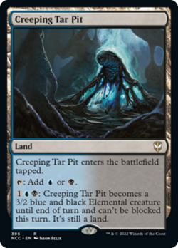 Creeping Tar Pit Streets of New Capenna Commander NM Land Rare MTG CARD ABUGames - Image 1