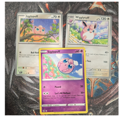 🔥Pokemon Card Lot Jigglypuff & Wigglytuff 3x 2021 Regular🔥 - Image 1