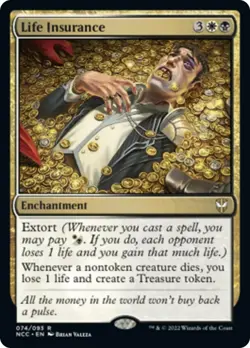 Life Insurance Streets of New Capenna Commander PLD Rare CARD ABUGames - Image 1