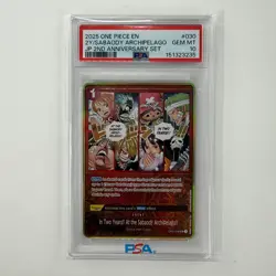 Sabaody Archipelago #030 PSA 10 2nd JP Anniversary Set One Piece Card - Image 1