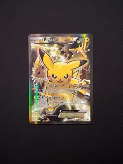 Pikachu EX XY124 XY Black Star Promo 2016 Full Art Holo Pokemon Card TCG MP - Image 1
