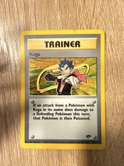 Pokemon TCG Koga Gym Challenge Trainer Holo Card 19/132 DA101934 - Image 1