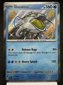 Dondozo 126/091 - Shiny Holo Rare - Paldean Fates Pokemon Card MINT - Image 1