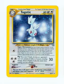 2000 Togetic Pokemon Neo Genesis Set #16 English Version Holo Pokemon TCG Card - Image 1