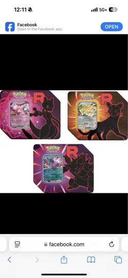 Pokemon Trading Card Game: Team Rocket Tin -RANDOM PRESALE SHIPS MID SEPT - Image 1