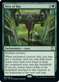 Next of Kin Streets of New Capenna Commander NM Green Rare MAGIC CARD ABUGames - Image 1