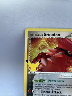 Team Magma's Groudon Holo Pokemon Celebrations Classic Collection TCG Card 9/95 - Image 3