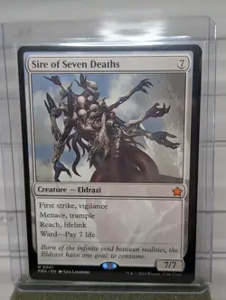 MTG Sire of Seven Deaths Eldrazi FDN 1 - Foundations Magic The Gathering Card - Image 1