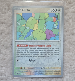 Ditto Rare Reverse Holo SV: Scarlet & Violet 151 132/165 Pokemon Card TCG MINT - Image 1