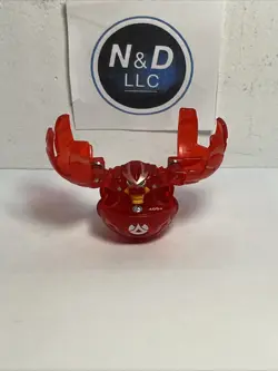 Bakugan Fear Ripper Red Pyrus Transluent Open Core B1 400G W/Card Read RARE - Image 2