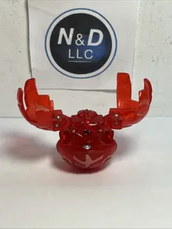Bakugan Fear Ripper Red Pyrus Transluent Open Core B1 400G W/Card Read RARE - Image 5