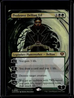 Professor Dellian Fel (Borderless) - 283 - Foil - SOS - NM - MTG - Image 1