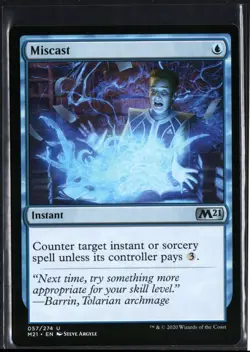 Miscast - Magic the Gathering - Core Set 2021 - Image 1