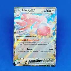 Blissey Ex Double Rare 134/167 Twilight Masquerade Pokemon 2024 Tcg Ccg Card - Image 1