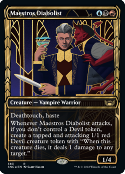 Maestros Diabolist (Showcase 383 Gilded) FOIL Streets of New Capenna NM ABUGames - Image 1