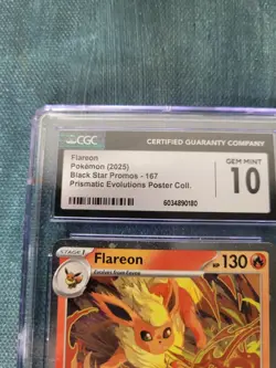 Pokemon Flareon Black Star Promos Card Gem 10 Mint - Image 3