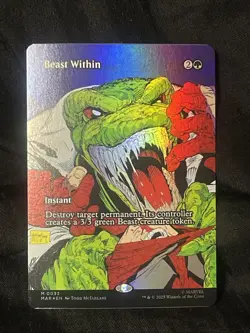 Beast Within (Borderless) Marvel Universe Eternal-Legal Foil MTG - Image 1