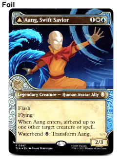 Aang, Swift Savior (Showcase) - FOIL - [Avatar: The Last Airbender] MTG ⚪💧 - Image 1