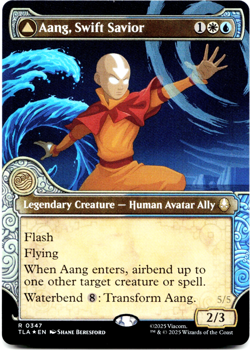 Aang, Swift Savior (Showcase) - FOIL - [Avatar: The Last Airbender] MTG ⚪💧 - Image 3