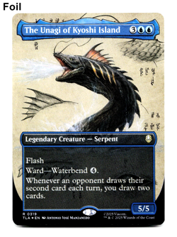 The Unagi of Kyoshi Island (Borderless) - FOIL - Avatar: The Last Airbender MTG - Image 1