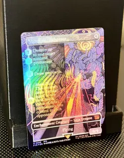 Summon: Bahamut (Borderless)– Final Fantasy x Magic: The Gathering – Holo Foil - Image 1