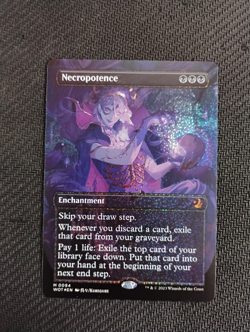 Necropotence (Anime Borderless) (Confetti Foil) [WOT - 94] - NM [] TCG MTG NM - Image 1