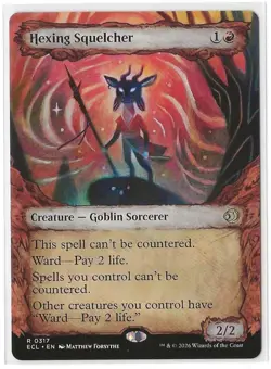 MTG Hexing Squelcher (Showcase) 0317 - Lorwyn Eclipsed- NM Pack Fresh - Image 1