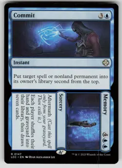 Commit // Memory Rare Commander: The Lost Caverns of Ixalan 147 MTG Near Mint - Image 1