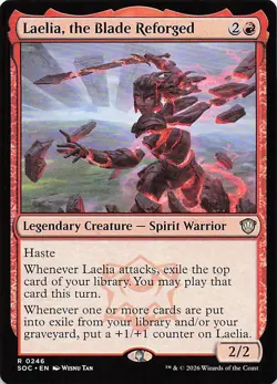 Laelia, the Blade Reforged R Commander: Secrets of Strixhaven 246 NM - Image 1