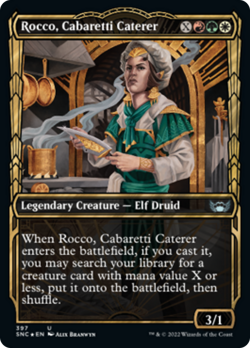Rocco, Cabaretti Caterer (Showcase 397 Gilded) FOIL Streets of New Capenna NM - Image 1
